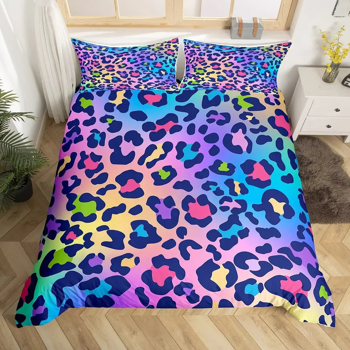 Leopard Print Bedding for Kids, Teens, Adults with Pillowcase