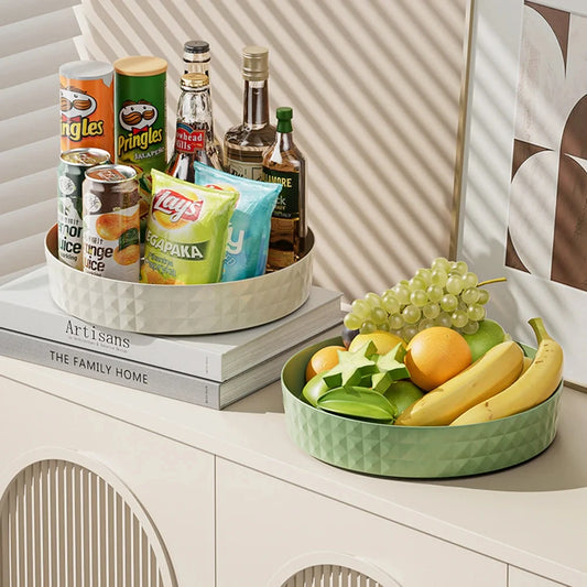 1Pc Kitchen Storage Spice Rack 360 Degree Rotating Cabinet