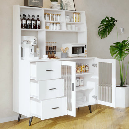 Kitchen Hutch Storage Cabinet, Freestanding