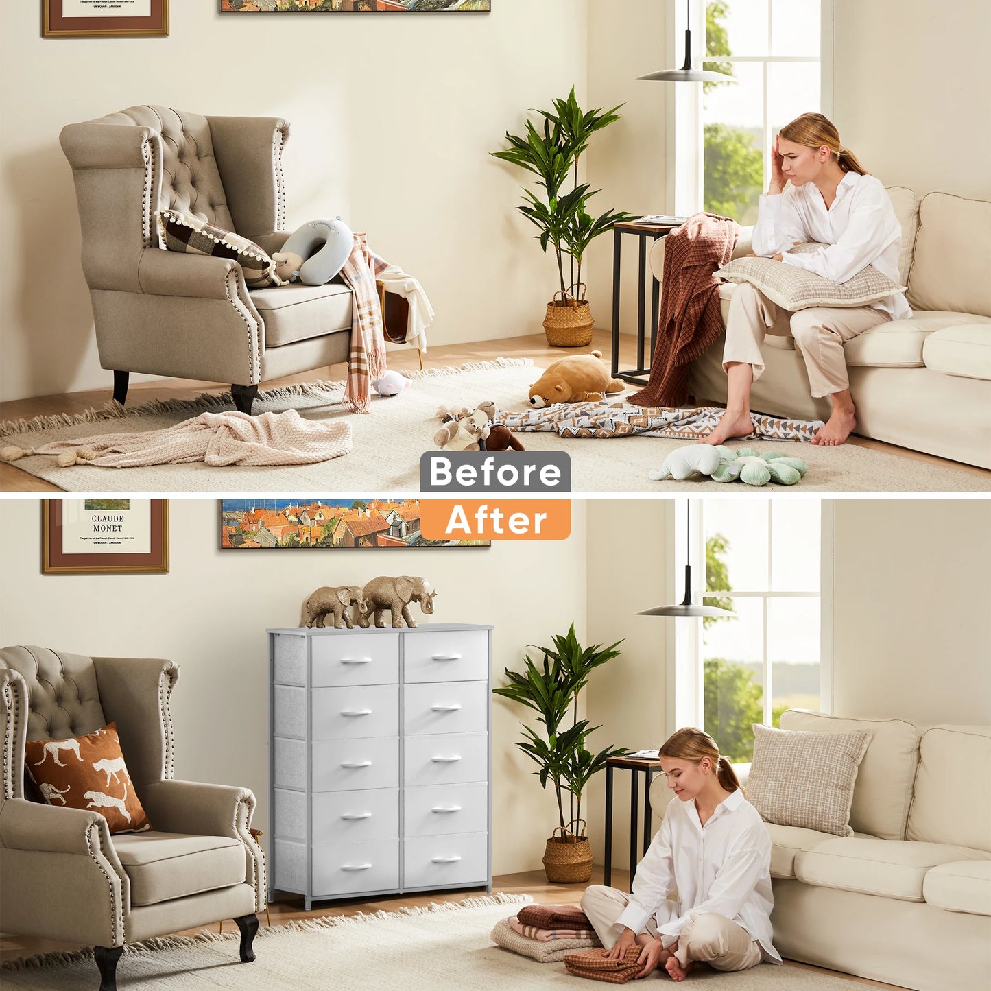 Fabric Drawers Chest Wardrobe Closet