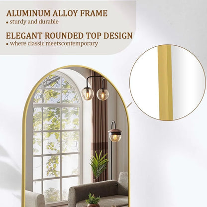 71 "x26" full body floor mirror, vertically suspended or inclined wall,