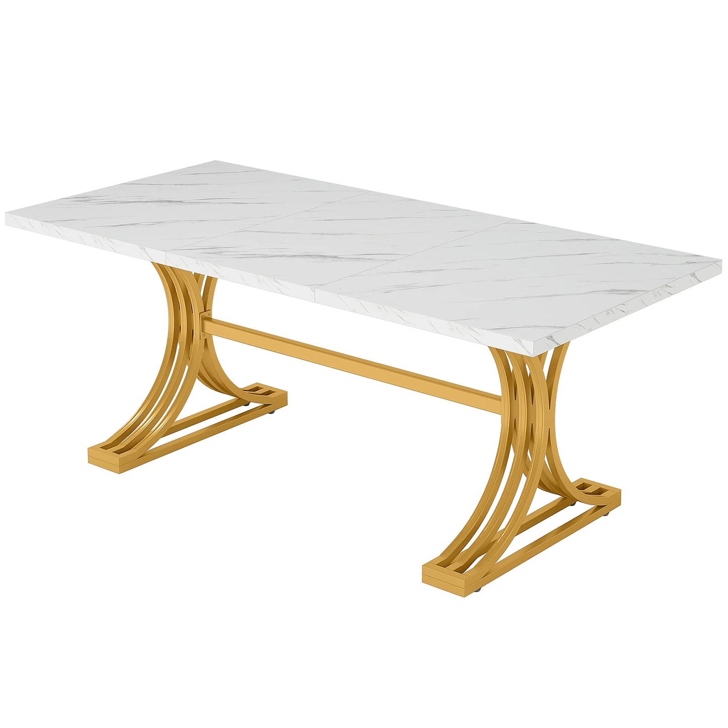 Tribesigns Modern 63-Inch Rectangular Dining Table Seating 4 to 6,