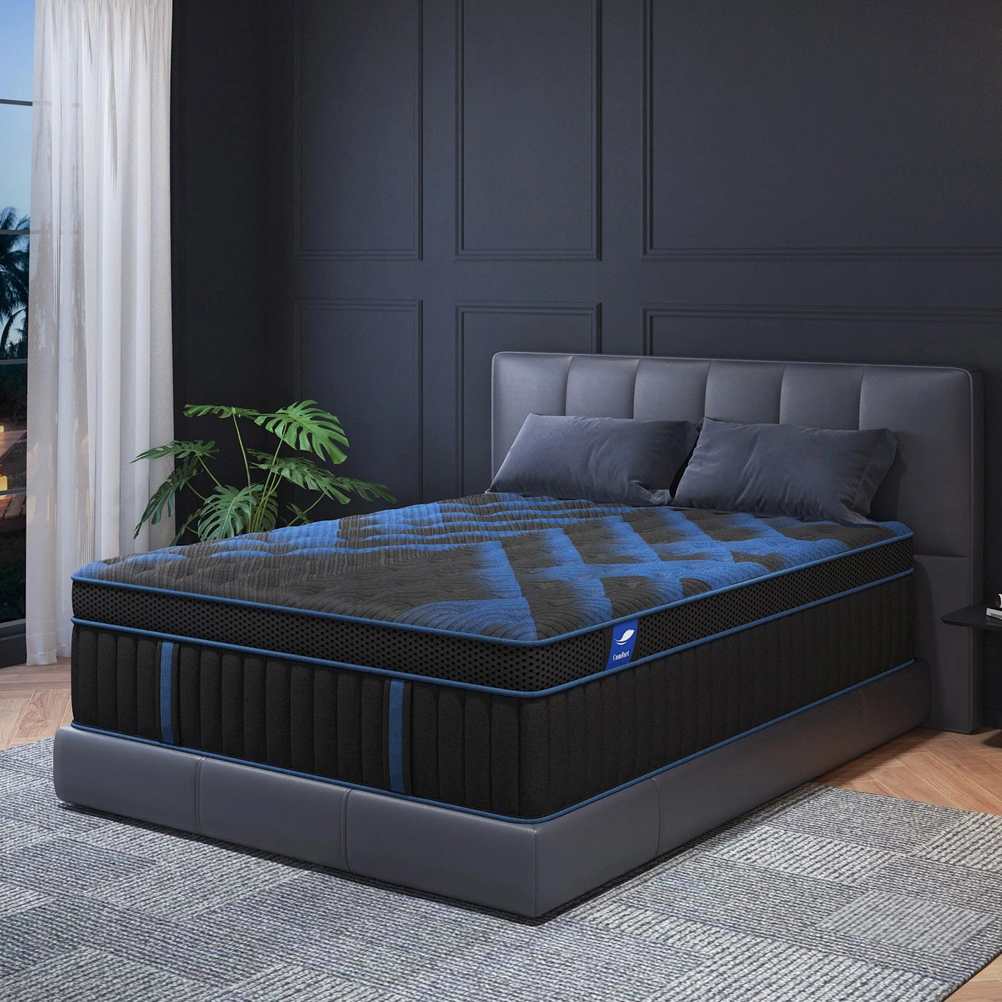 12"Gel Memory Foam Spring Bed Mattress Twin Full Queen King