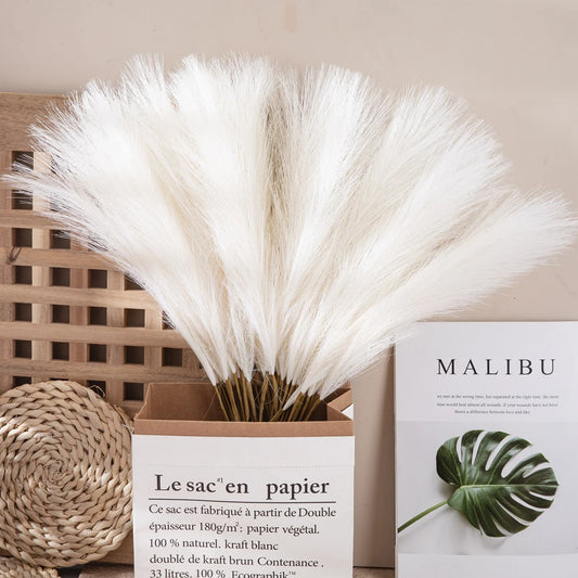 5/10/20PCS Fluffy Pampas Grass Boho Decor Artificial Flower