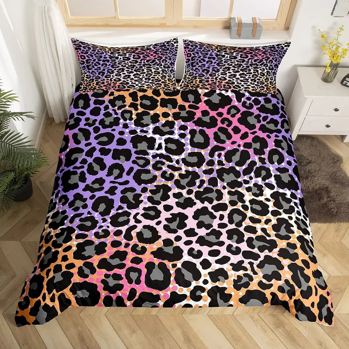 Leopard Print Bedding for Kids, Teens, Adults with Pillowcase