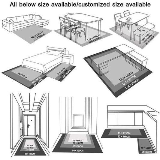 Custom Carpet Area Rug for Adult Yoga Mats