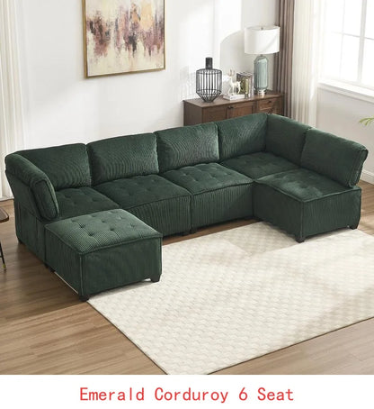 Modular Sectional Sofa With Reversible Chaise,