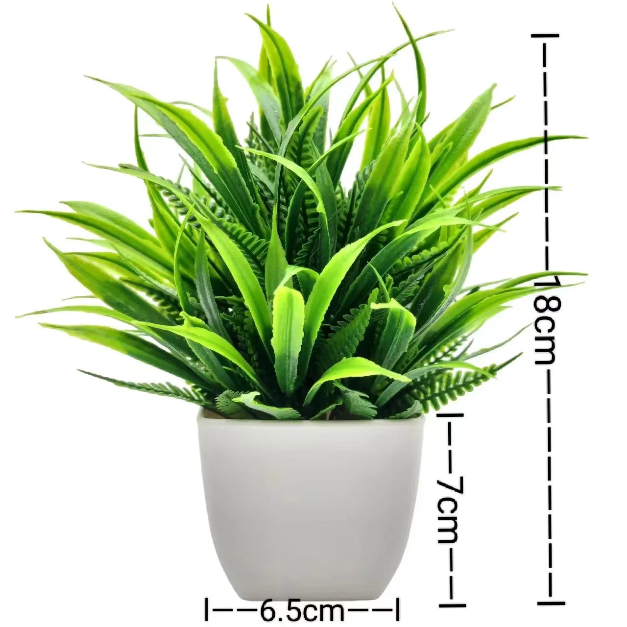 1pc Artificial Plants with Plastics Pots Perfect Greenery