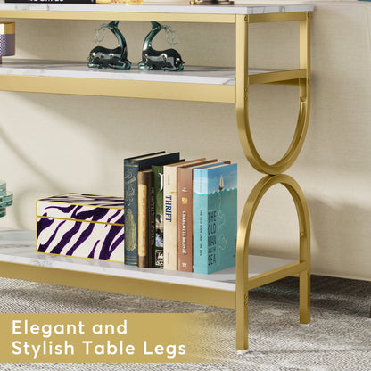 55 inch Sofa Table with 3 Tiers