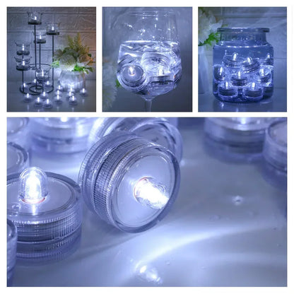 Set of 12 Waterproof LED Tea Lights