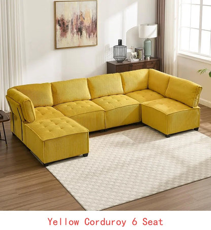 Modular Sectional Sofa With Reversible Chaise,