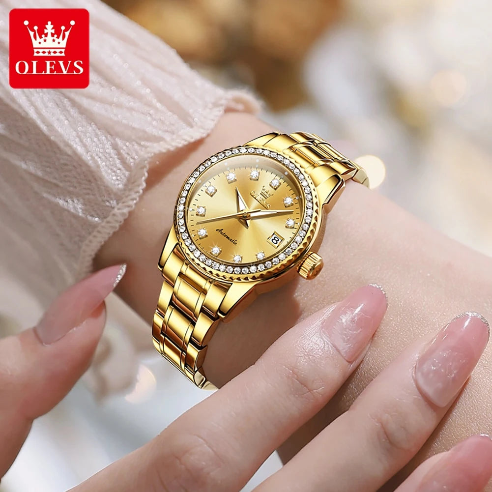 Watch for Women Diamond Gold Luxury Stainless steel