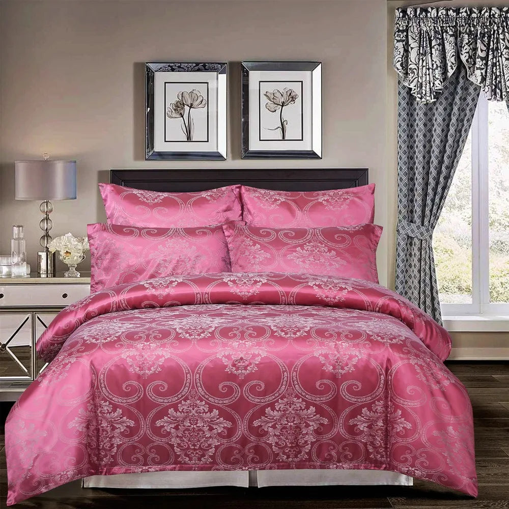 Duvet Cover Set  Pillow Case Silk & Glossy