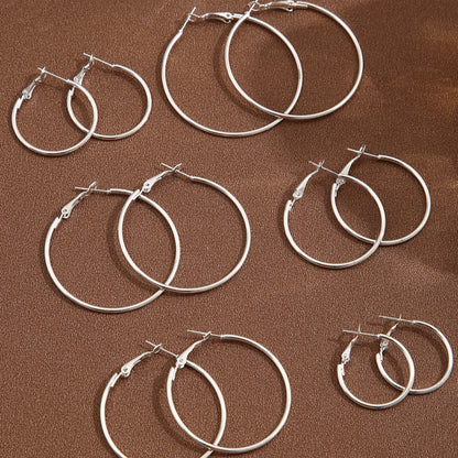Fashion Hyperbolic Hoop Earrings Set