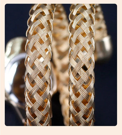 Fashion Diamond Snake Shape Wristwatch