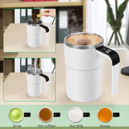 Smart mixing coffee cup LED USB charging