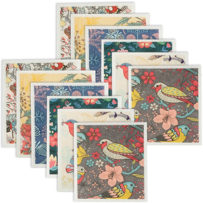5/6/12PCS Kitchen Dish Towels Absorbent Swedish Dishcloths