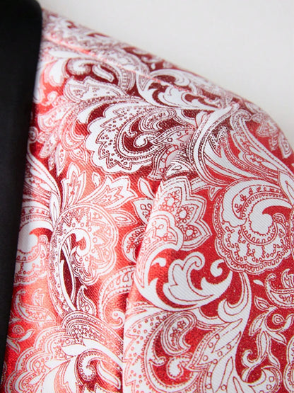 Mens Floral Tuxedo  Blazer Jacket