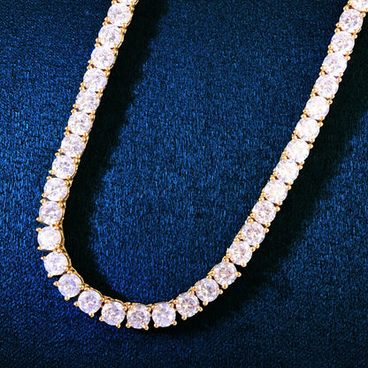 Spring Clasp Tennis Chain Gold
