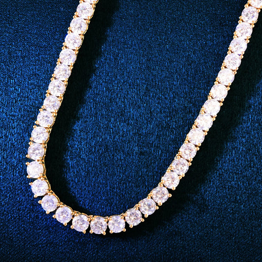 Spring Clasp Tennis Chain Gold