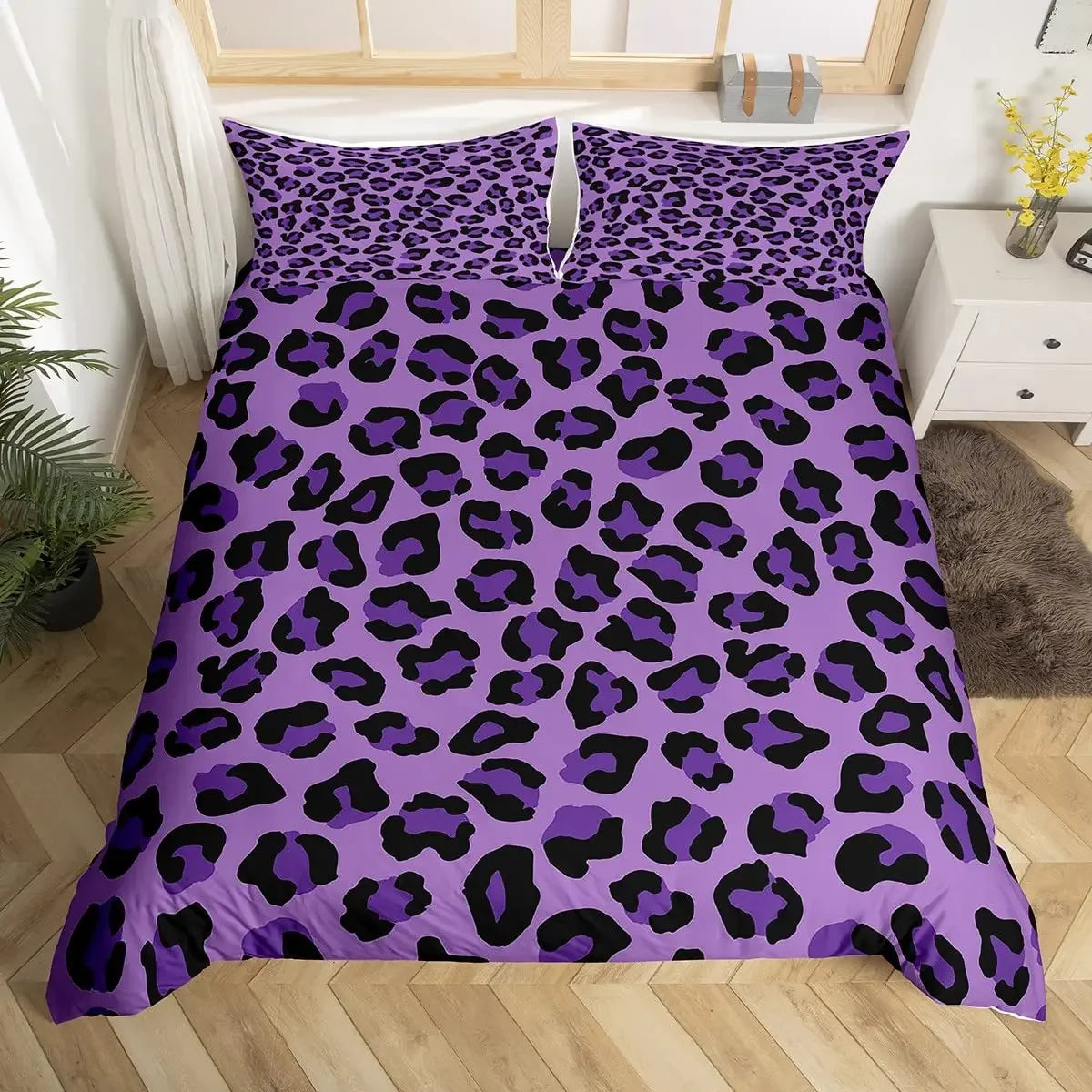 Leopard Print Bedding for Kids, Teens, Adults with Pillowcase