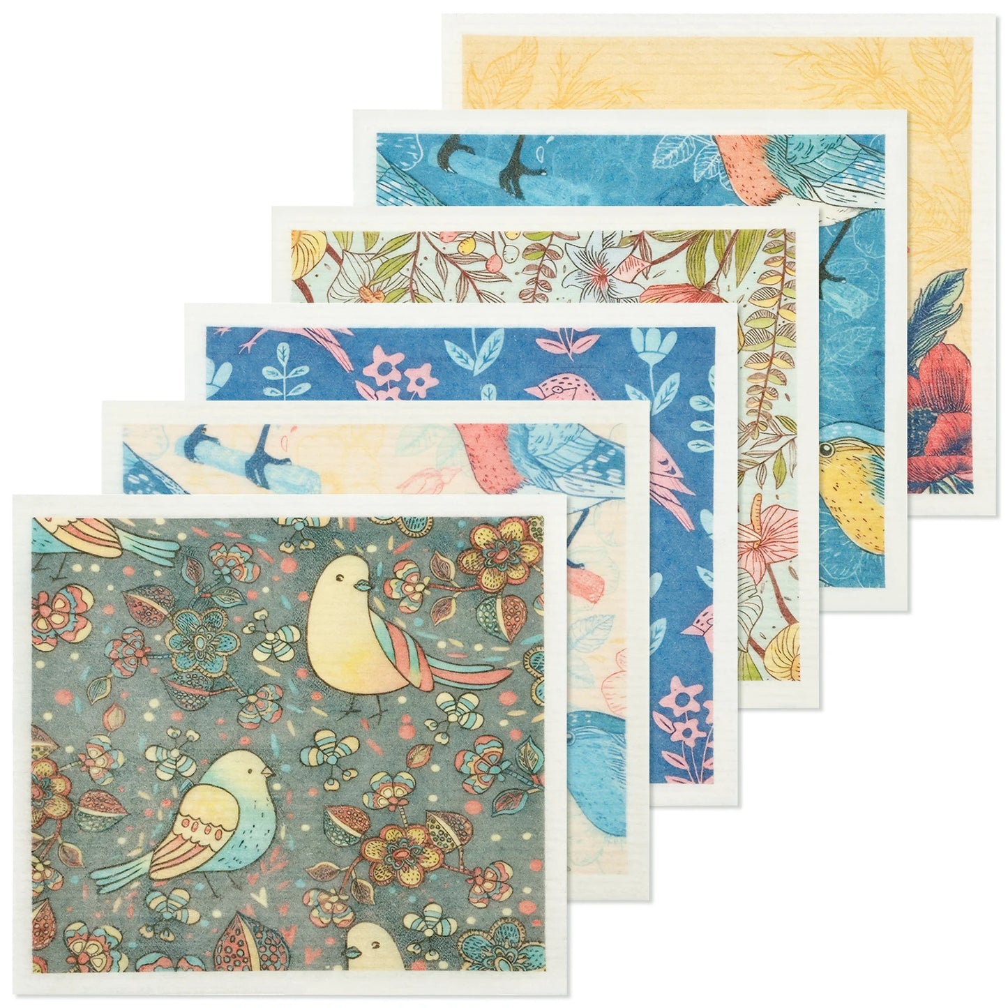 5/6/12PCS Kitchen Dish Towels Absorbent Swedish Dishcloths