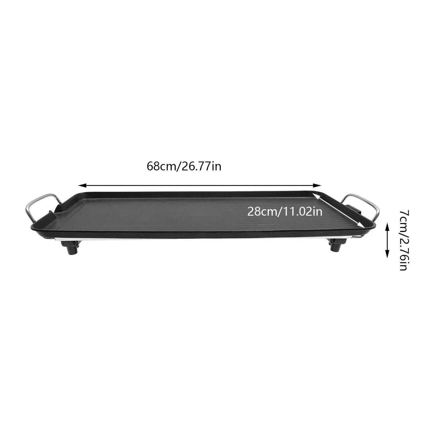 1500W Electric Barbecue Grill  Hibachi Griddle Indoor Outdoor
