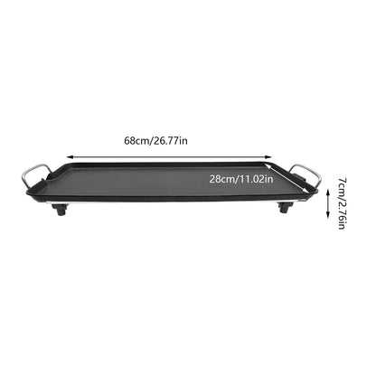 1500W Electric Barbecue Grill  Hibachi Griddle Indoor Outdoor