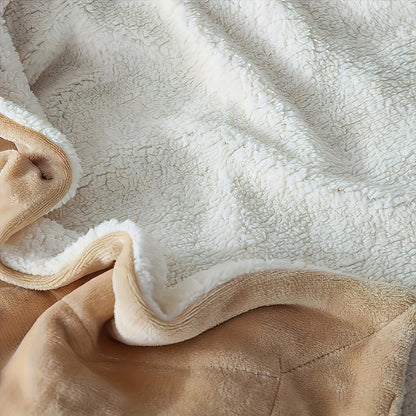 Velvet Double Reversible Sherpa Fleece Throw 5Lbs