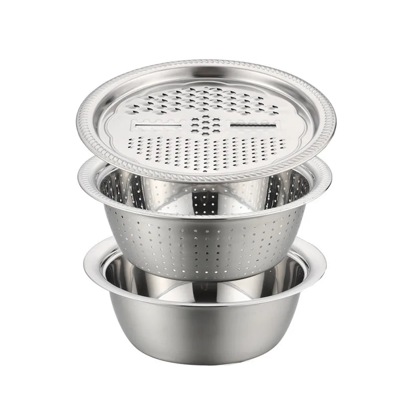 3PCS/1Set Vegetable Slicer, Stainless Steel