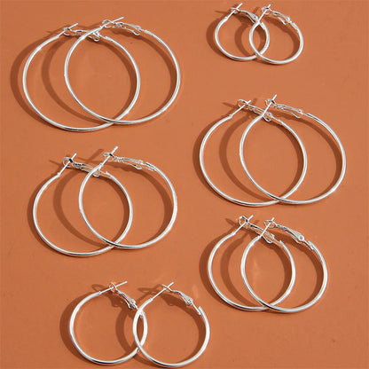 Fashion Hyperbolic Hoop Earrings Set