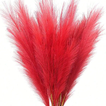 Artificial Tall Red Plush Faux Tree