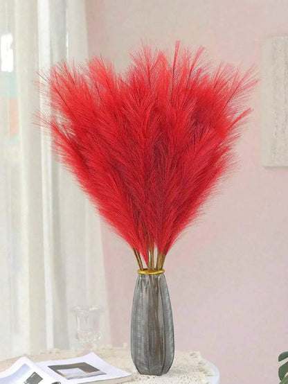 Artificial Tall Red Plush Faux Tree