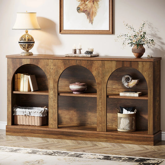 Farmhouse Console Table, 63-Inch Long Entryway Table