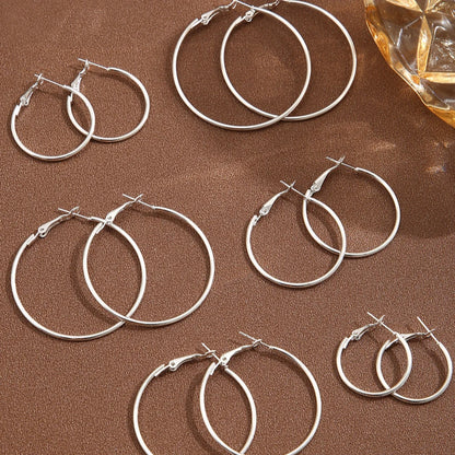 Fashion Hyperbolic Hoop Earrings Set