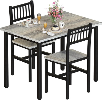 3 Piece Dining Table Set for 2,
