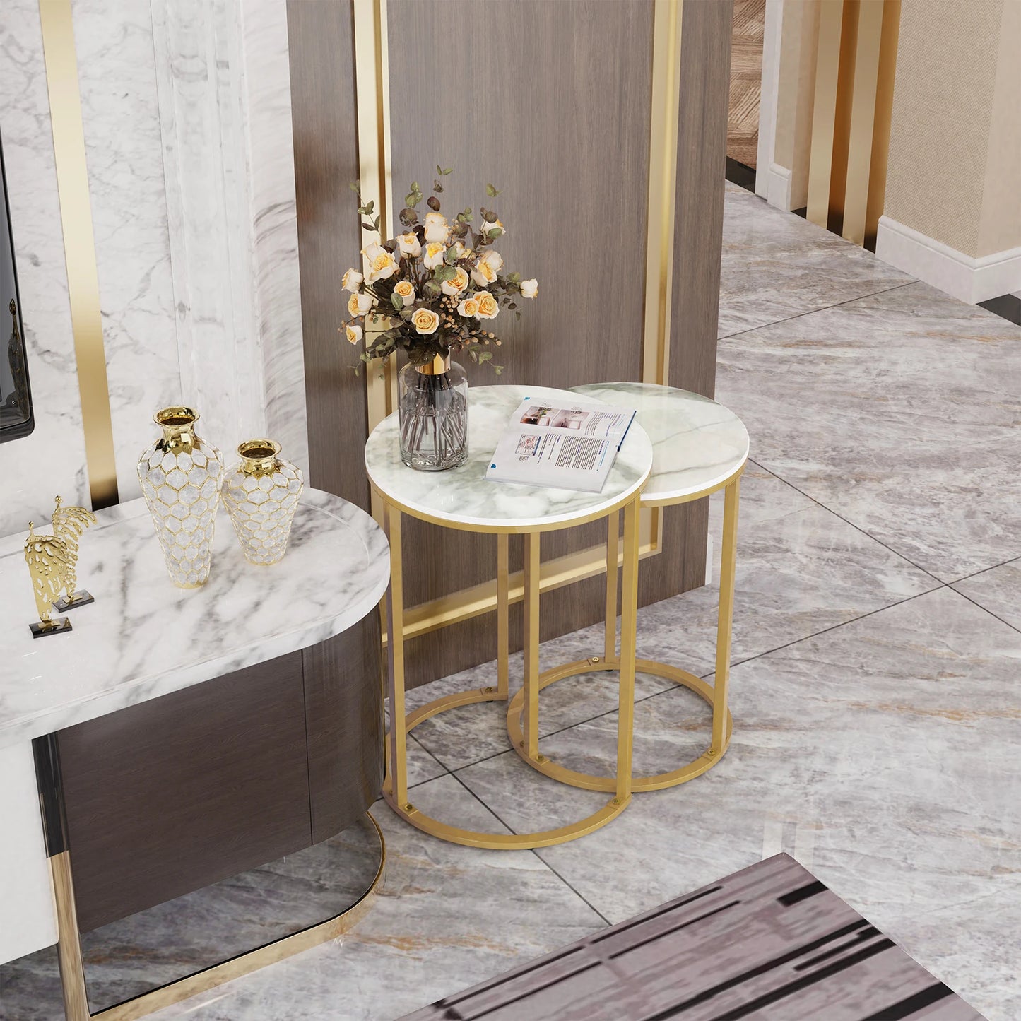Set of 2  Accent Small End Tables