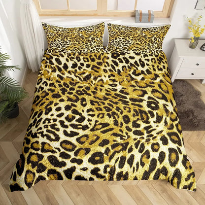 Leopard Print Bedding for Kids, Teens, Adults with Pillowcase