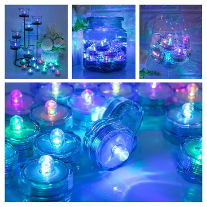 Set of 12 Waterproof LED Tea Lights