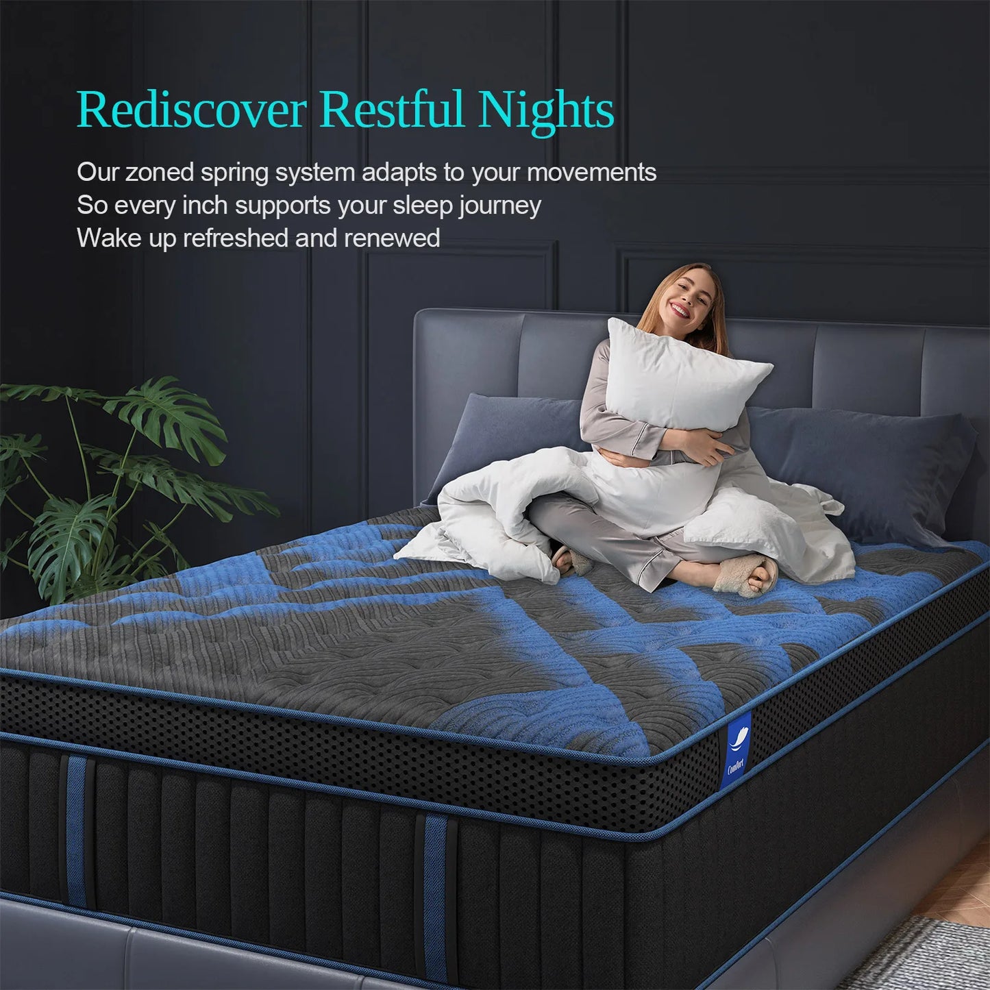 12"Gel Memory Foam Spring Bed Mattress Twin Full Queen King