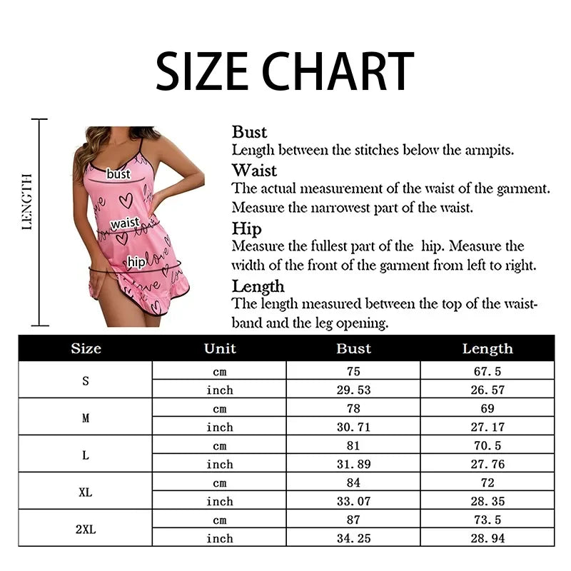 Sexy Spaghetti Strap V-Neck Nightdress