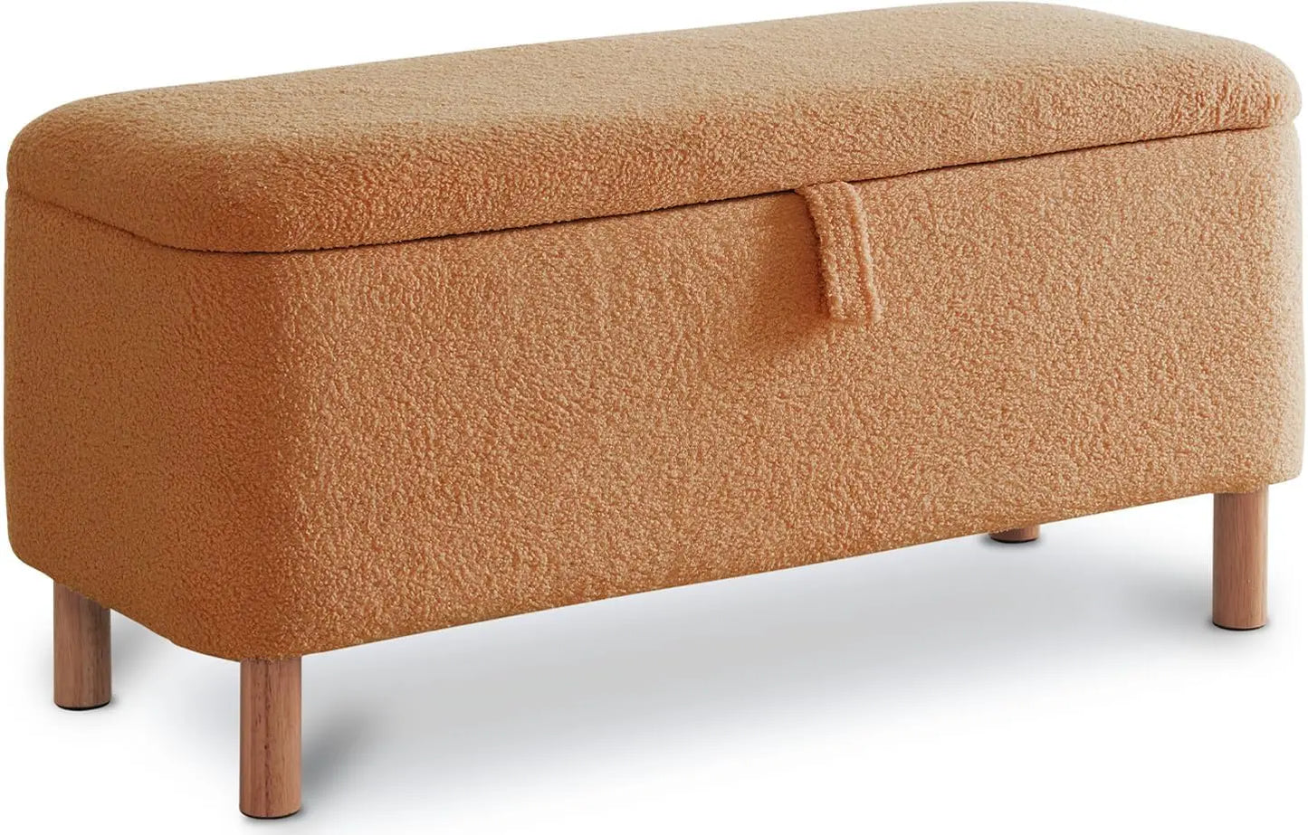 39.5" Boucle Storage Ottoman Bench for Bedroom