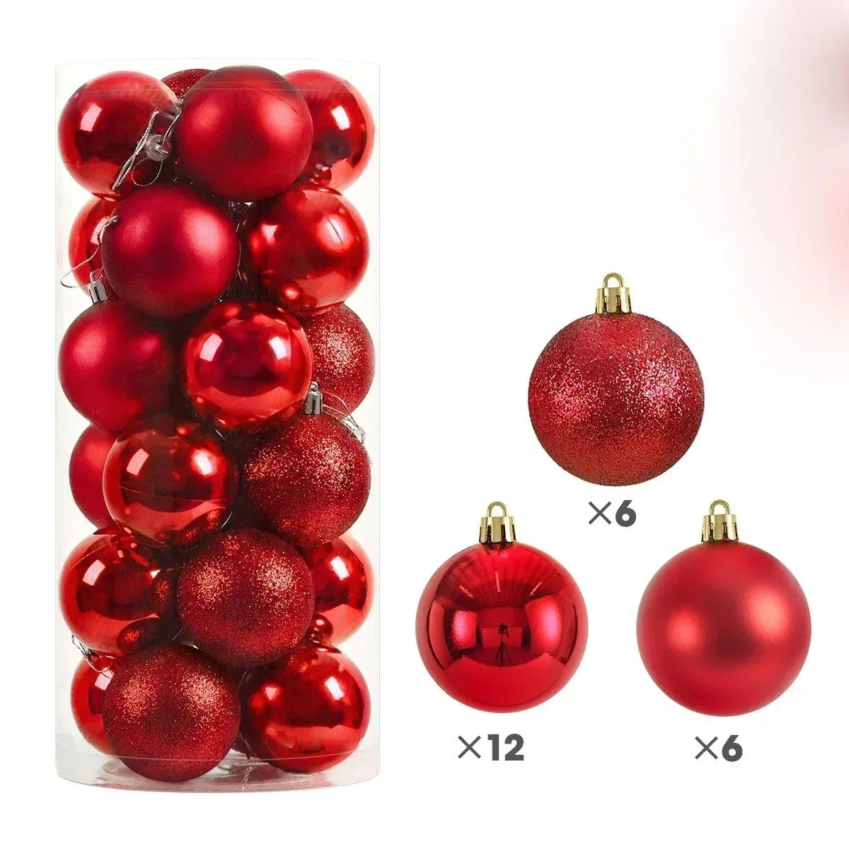 24Pcs  Christmas Tree Hanging Ornaments