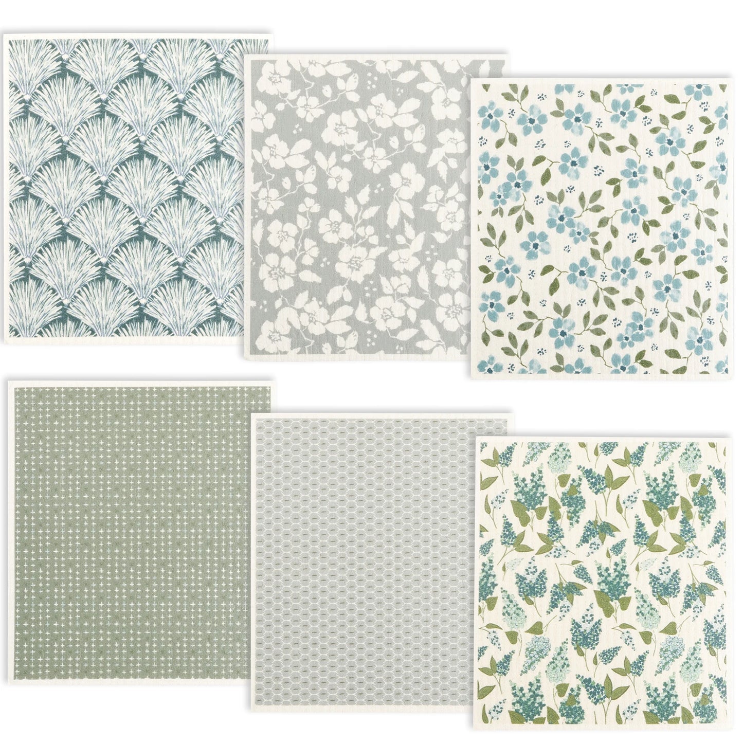 5/6/12PCS Kitchen Dish Towels Absorbent Swedish Dishcloths