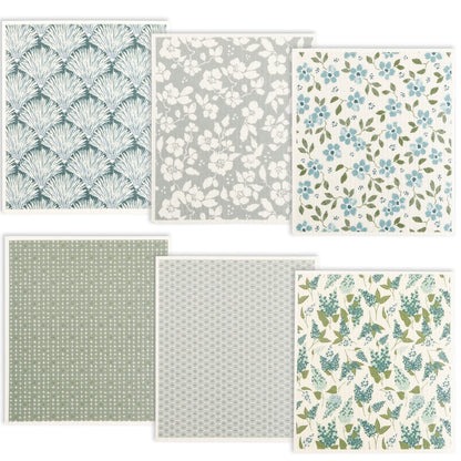5/6/12PCS Kitchen Dish Towels Absorbent Swedish Dishcloths