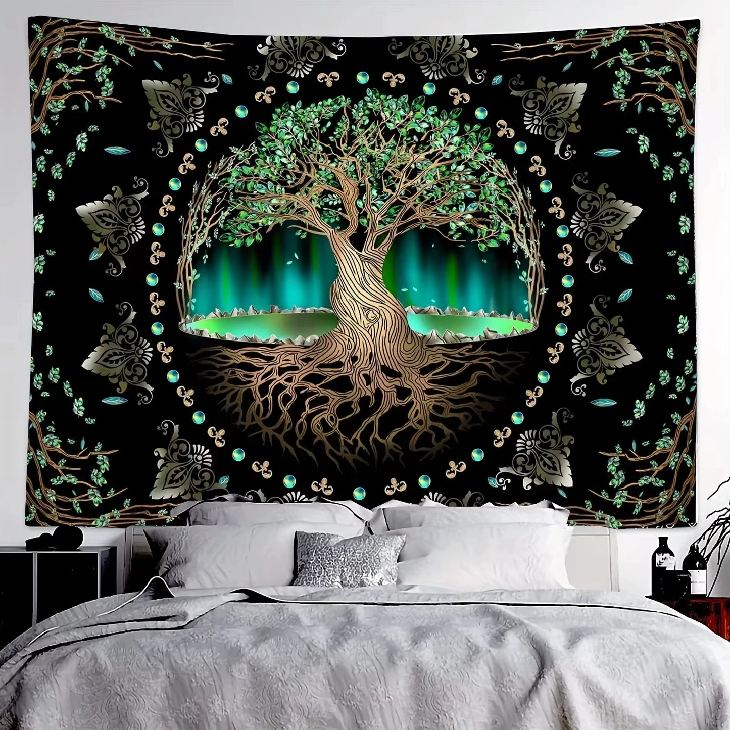 VIKAMA Aurora Tree of Life Tapestry