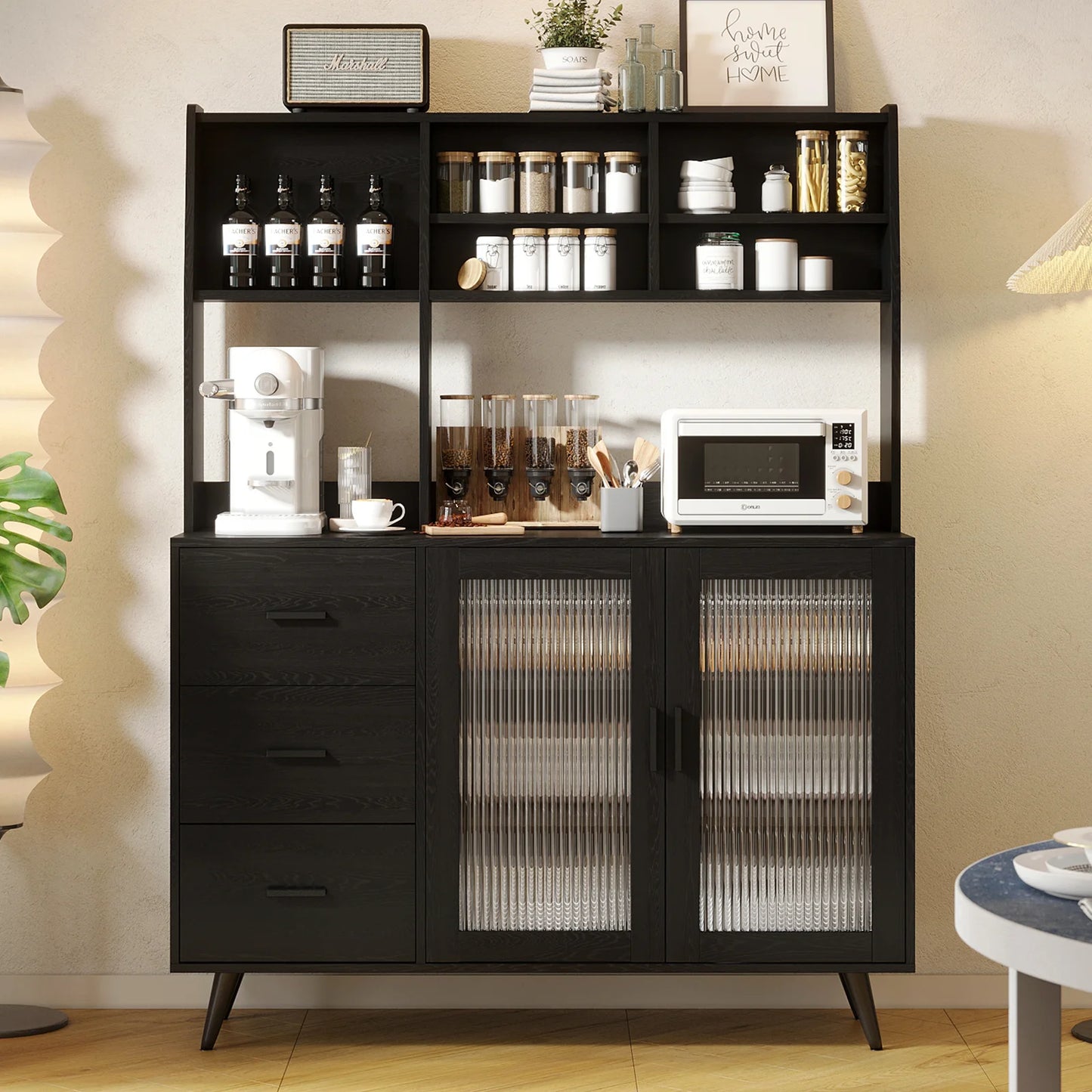 Kitchen Hutch Storage Cabinet, Freestanding