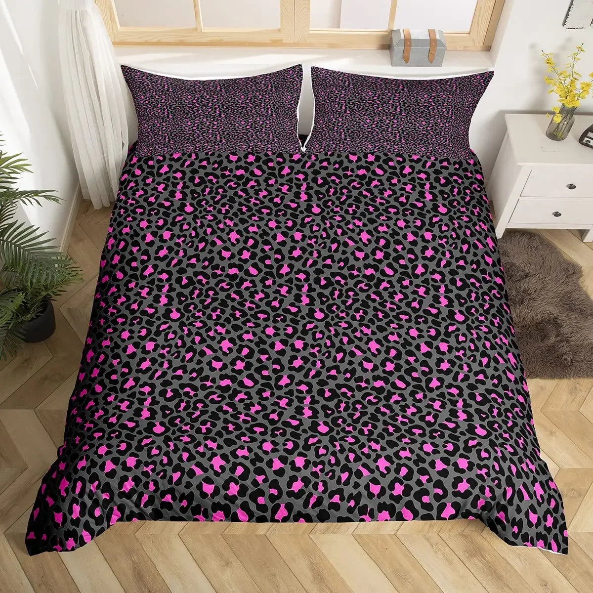 Leopard Print Bedding for Kids, Teens, Adults with Pillowcase