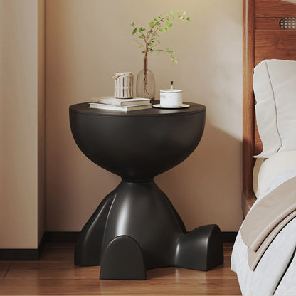 1pc Modern Round Coffee Table . Matte Finish