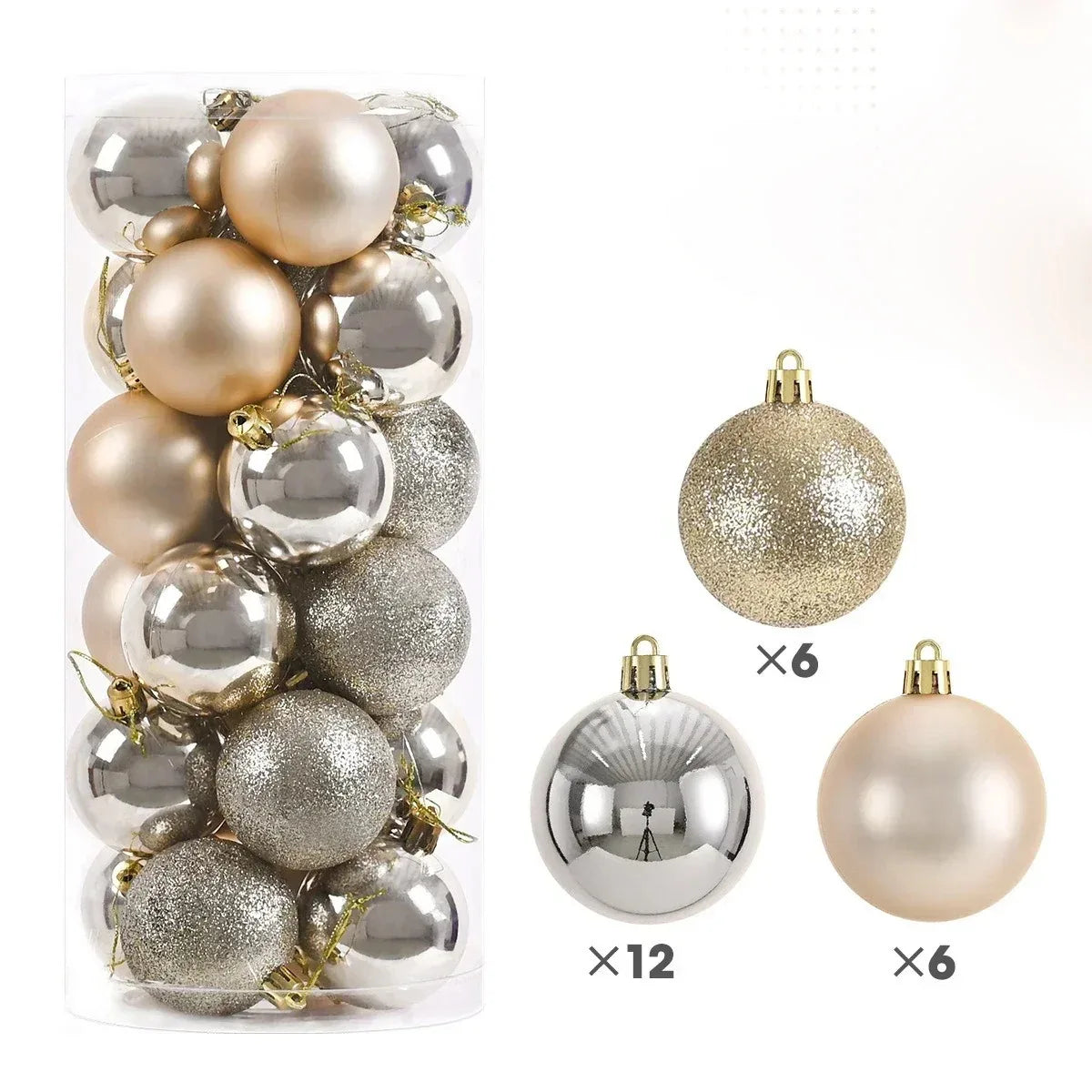 24Pcs  Christmas Tree Hanging Ornaments